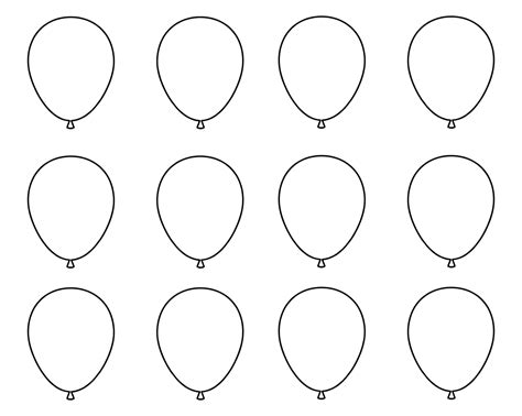 10 Best Balloon Stencils Free Printable