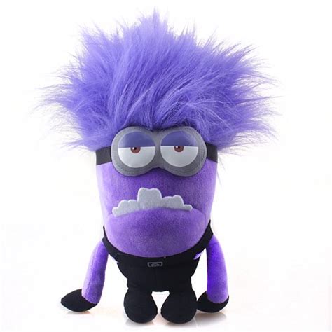 Despicable Me 2 Evil Two Eyed Purple Minion 10 Plush Toy Bad Minion