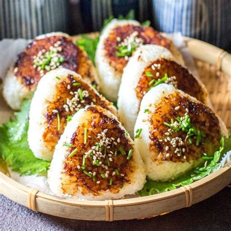 Yaki Onigiri Grilled Rice Ball With Miso Butter Sauce Chopstick