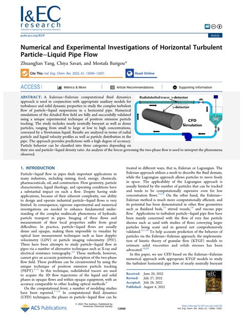 PDF Numerical And Experimental Investigations Of Horizontal Turbulent