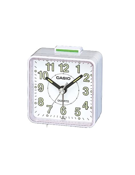 Casio Alarm Clock In White Plastic Tq 140 7ef