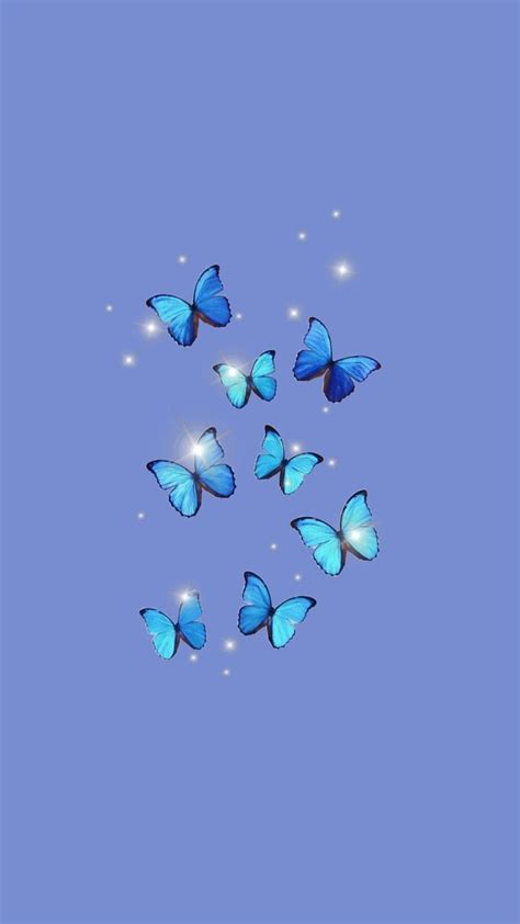 𝕭𝖑𝖎𝖓𝖌 𝕭𝖑𝖎𝖓𝖌 Blue Butterfly Wallpaper Wallpaper Iphone Cute