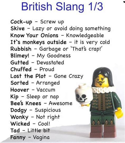 British Slang 13 British Slang Words English Vocabulary Words