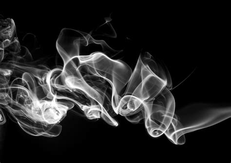 Premium Photo Black Smoke On White Background Abstract Art Movement