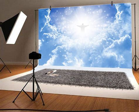 Buy Leyiyi 20x10ft Jesus Christ In Sky Photography Background Paradise