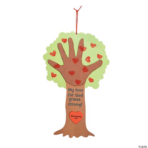 Religious Valentine Tree Thumbprint Poem Craft Kit Makes 12 Oriental