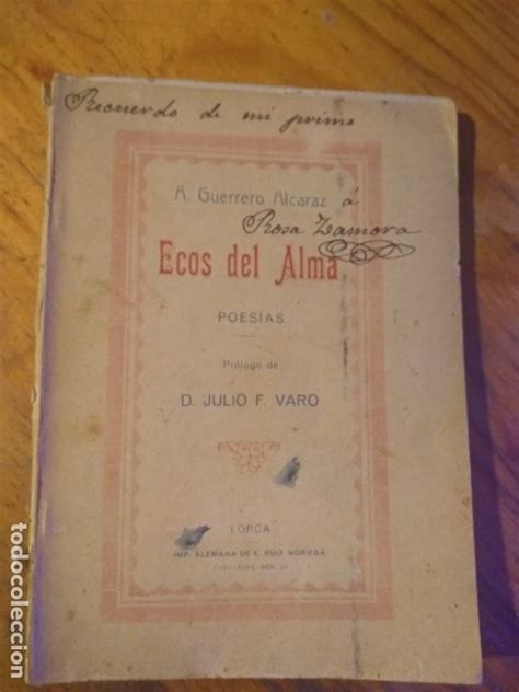 Ecos Del Alma Poesías Prólogo De D Julio F Comprar Libros