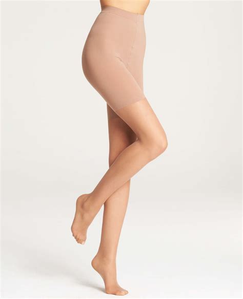 Ann Taylor Sheer High Waist Control Top Tights In Natural Lyst