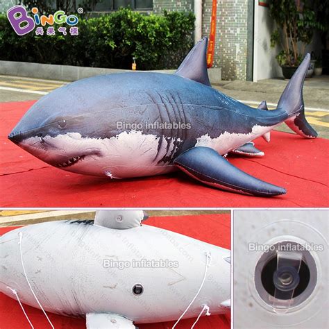 25m Inflatable Shark Toy Air Sealed Marine Replica For Boys Ts
