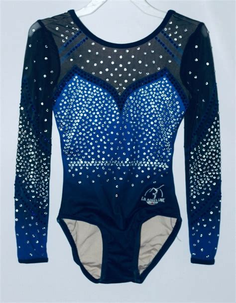 Milly Long Sleeve Girls Gymnastics Leotard With 100s Of Crystals Lilachelene Leotards And Skatewear