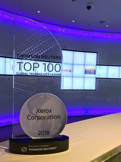 Xerox Named A 2018 Top 100 Global Technology Leader Xerox Newsroom