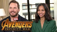 'Avengers: Infinity War': Chris Pratt and Zoe Saldana (FULL INTERVIEW ...
