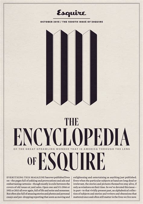 1000th Issue Esquire On Behance