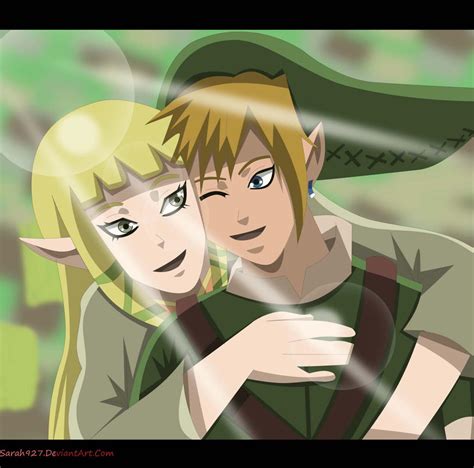 Zelda And Link Love By Sarah Artworks On Deviantart