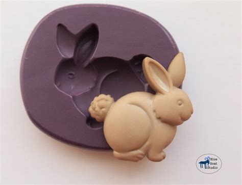 Rabbit Moldmould Bunny Mold Silicone Molds Polymer Clay Etsy