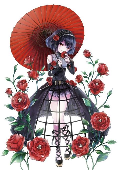 Inspirierend Anime Girl Umbrella Death Flower Seleran