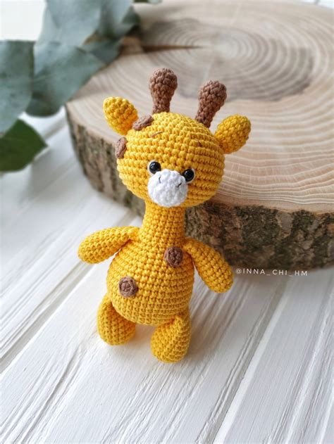 Giraffe Toy Crochet Pattern Giraffe Small Toy Safari Etsy