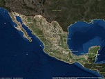 México mapa satélite - mapa Satélite de México (América Central - América)
