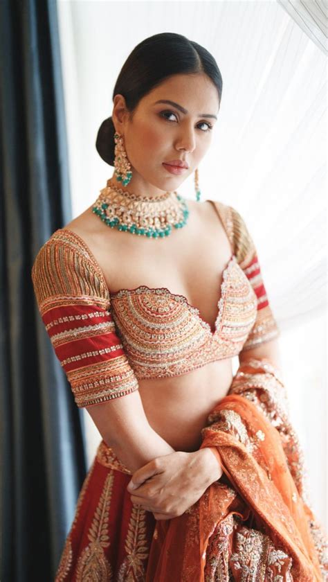 Celebrity Sonam Bajwa S Indian Bridal Look Designer Party Wear Dresses Indian Bridal Fashion