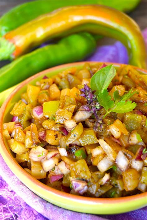 Roasted Double Hatch Chile Pineapple Salsa Recipe