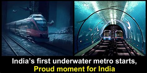 Indias First Underwater Metro Launched In Kolkata Lets Share This