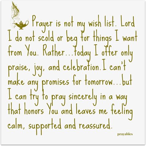 Prayer Reassured Prayables