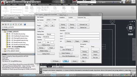 Autodesk Autocad Electrical 2014 Tutorial Using Din Rails Youtube
