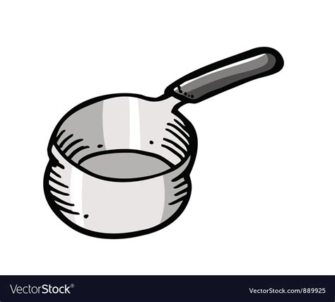 Cooking Saucepan Royalty Free Vector Image Vectorstock