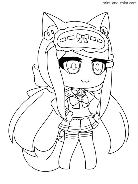 Gacha Life Coloring Pages Print And Color