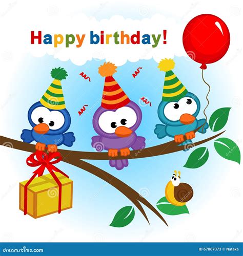 Happy Birthday Birds Clip Art
