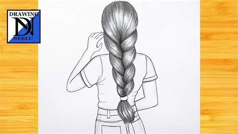 How To Draw A Girl With A Braid Step By Step