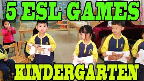 5 Esl Games Kindergarten Youtube