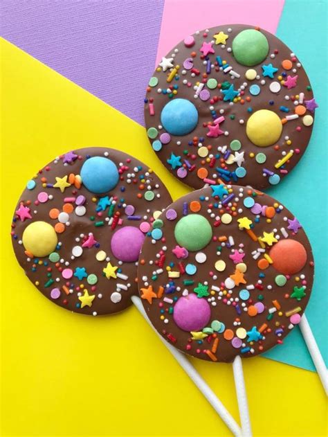 Chocolate Lollipops Party Favours Etsy Uk Chocolate Lollipops