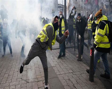 French Police Break Up Yellow Vest Protest With Tear Gas