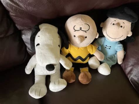 peanuts plush snoopy charlie brown lucy 14 00 picclick