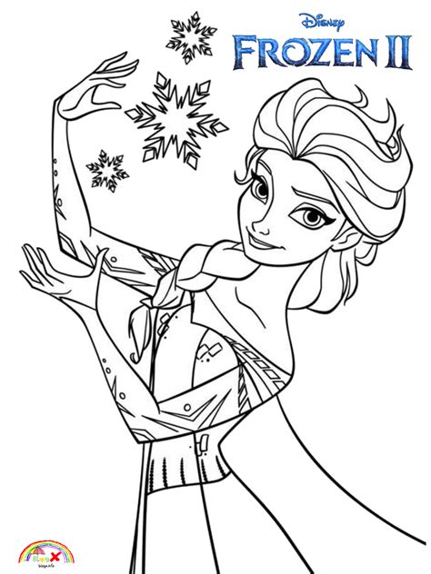 Color dozens of pictures online, including all kids favorite cartoon stars, animals, flowers, and more. Disney Frozen 2 Queen Elsa coloring page. - Blogx.info ...