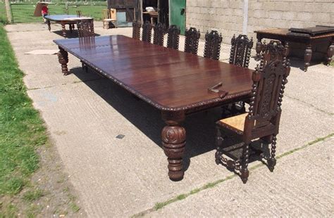 Antique Furniture Warehouse Huge 15ft Jacobean Victorian Dining Table