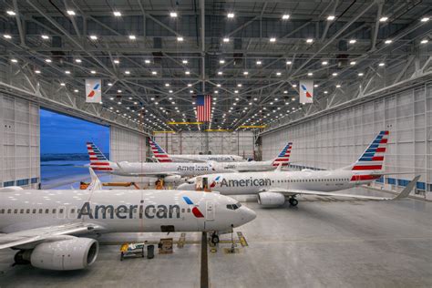 American Airlines Hangar 2 At Ohare International Airport In Chicago