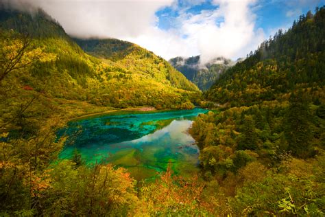 Most Beautfiul Lake In The World Jiuzhaigou National Park In China