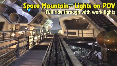 Space Mountain Lights On Pov Youtube