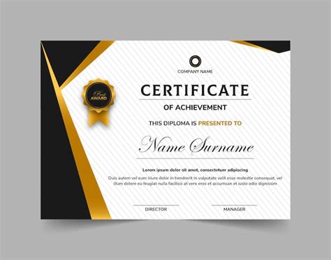 Premium Vector Professional Diploma Certificate Template
