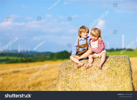 Two Little Kid Boys Twins Siblings Stock Photo 1135161383 Shutterstock