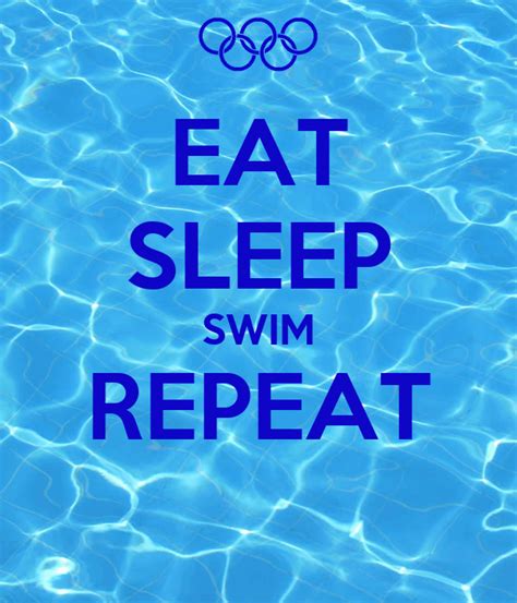 Eat Sleep Swim Repeat Poster Autie Keep Calm O Matic