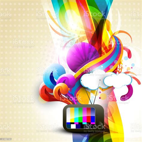 Artistic Tv Stock Illustration Download Image Now Abstract