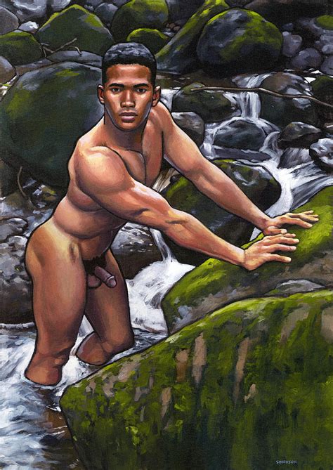 Manoa Stream Painting By Douglas Simonson