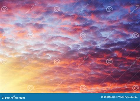 Beautiful Colorful Sky Stock Image Image Of Beautiful 258056075