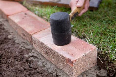 How To Edge A Lawn With Bricks Brick Garden Edging Brick Garden