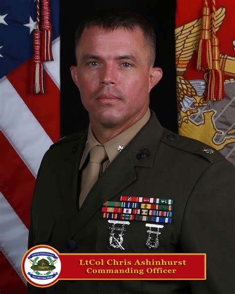 Lieutenant Colonel Christopher A Ashinhurst Marine Corps Recruit