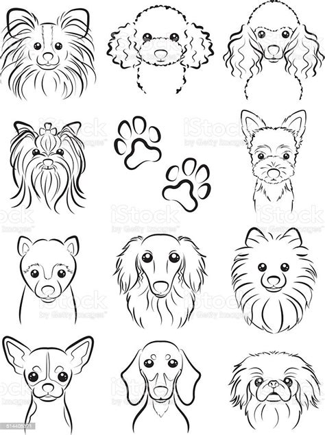 Dog Line Drawing Stock Vector Art & More Images of Animal 514405371