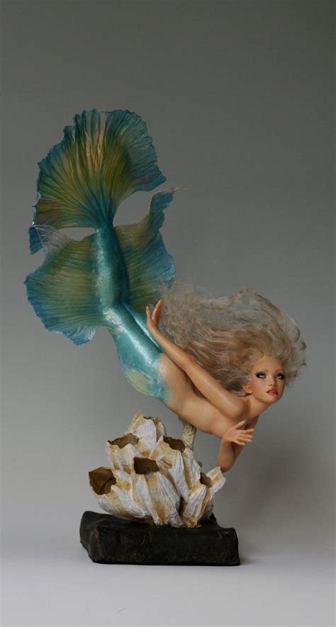 Halfmoon Tail Betta Fish Mermaid By Nicole West Fantasy Art Dolls